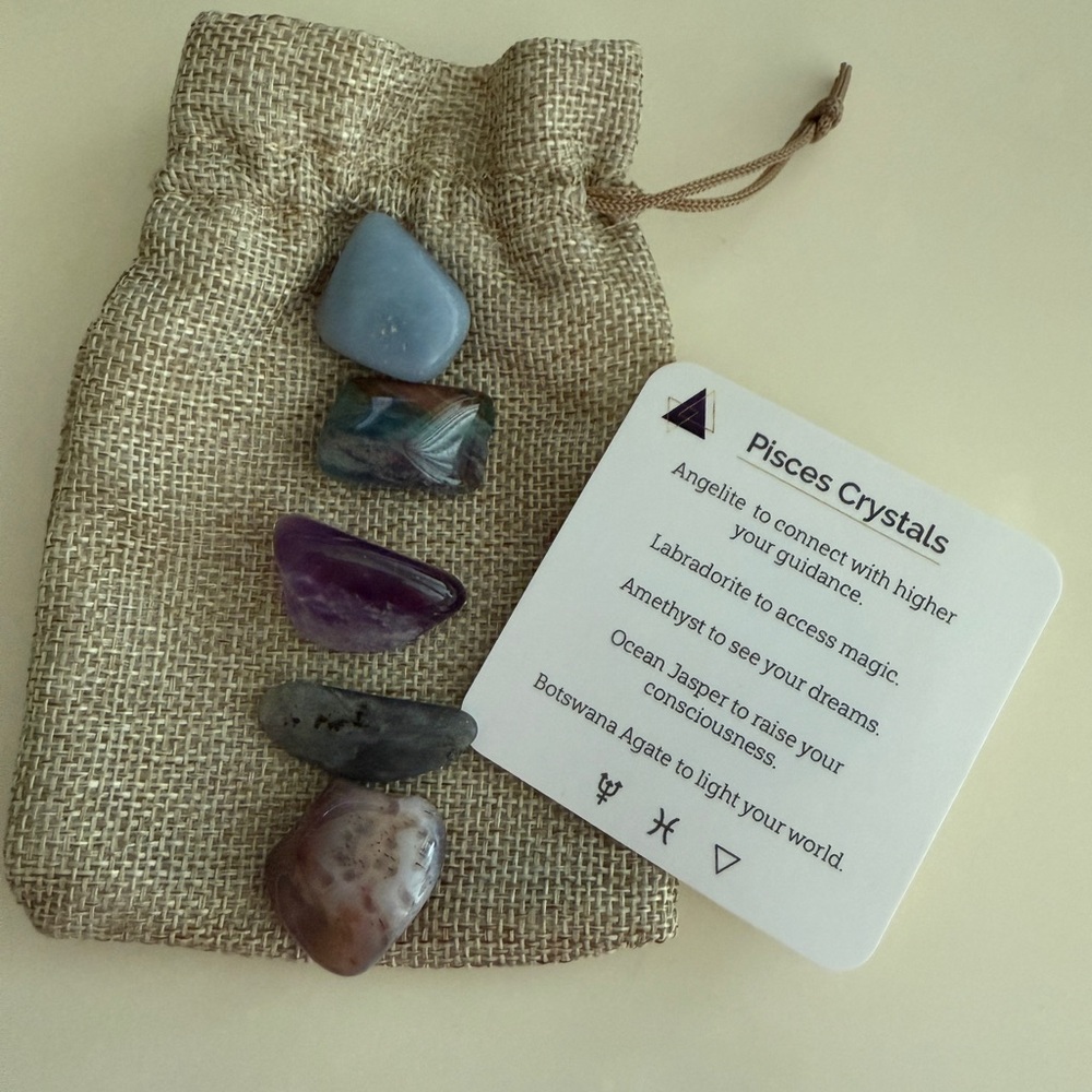 Pisces Crystals Set with Pouch